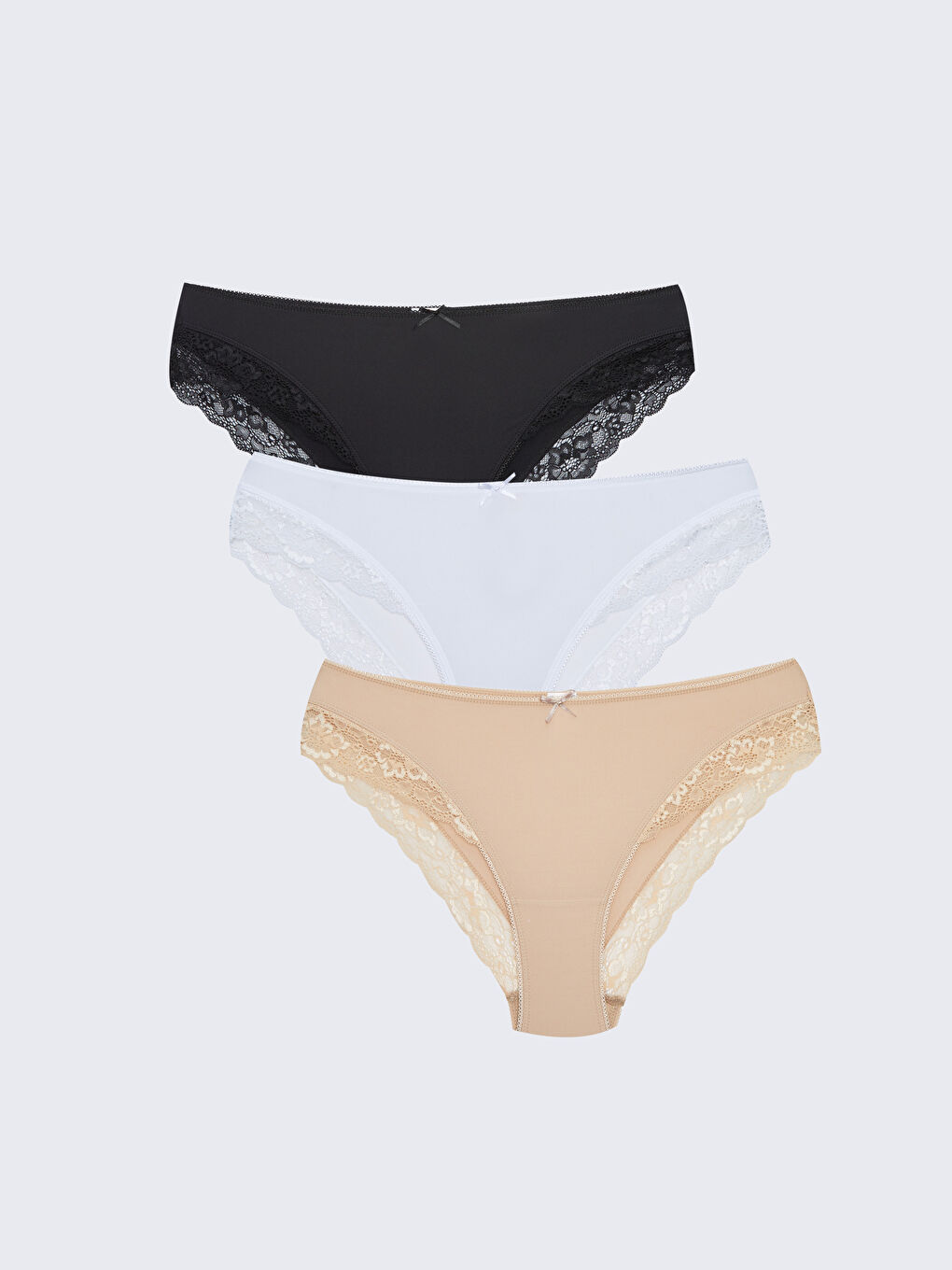 Lace Detailed Bikini Panties Pack W Z D P W Z D P Lc