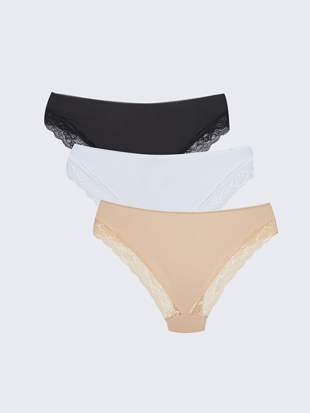 Lace Detailed Bikini Panties Pack W Z D P W Z D P Lc