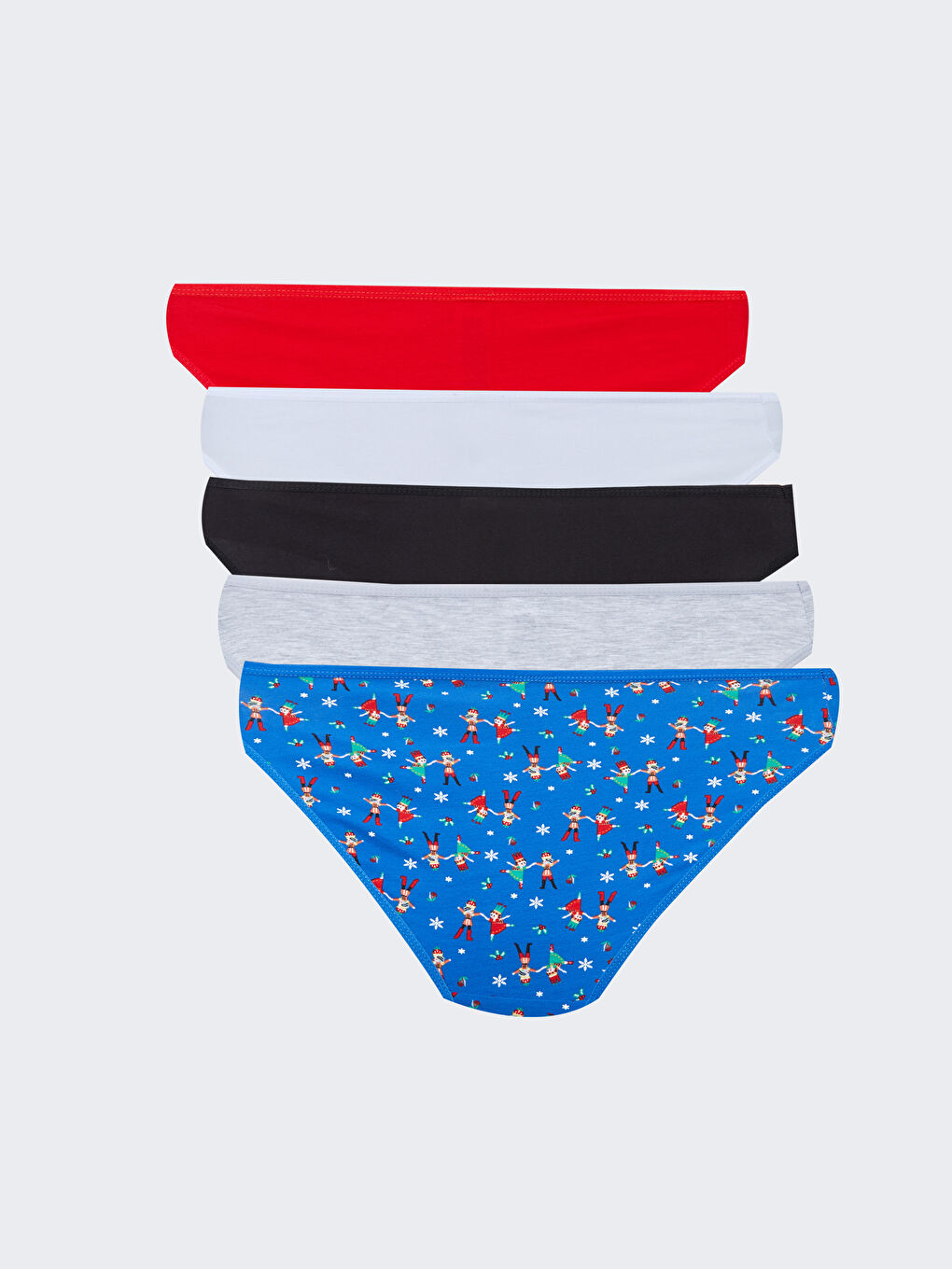 Printed Bikini Briefs 5 Pack W2CM35Z8 HC3 W2CM35Z8 HC3 LC Waikiki