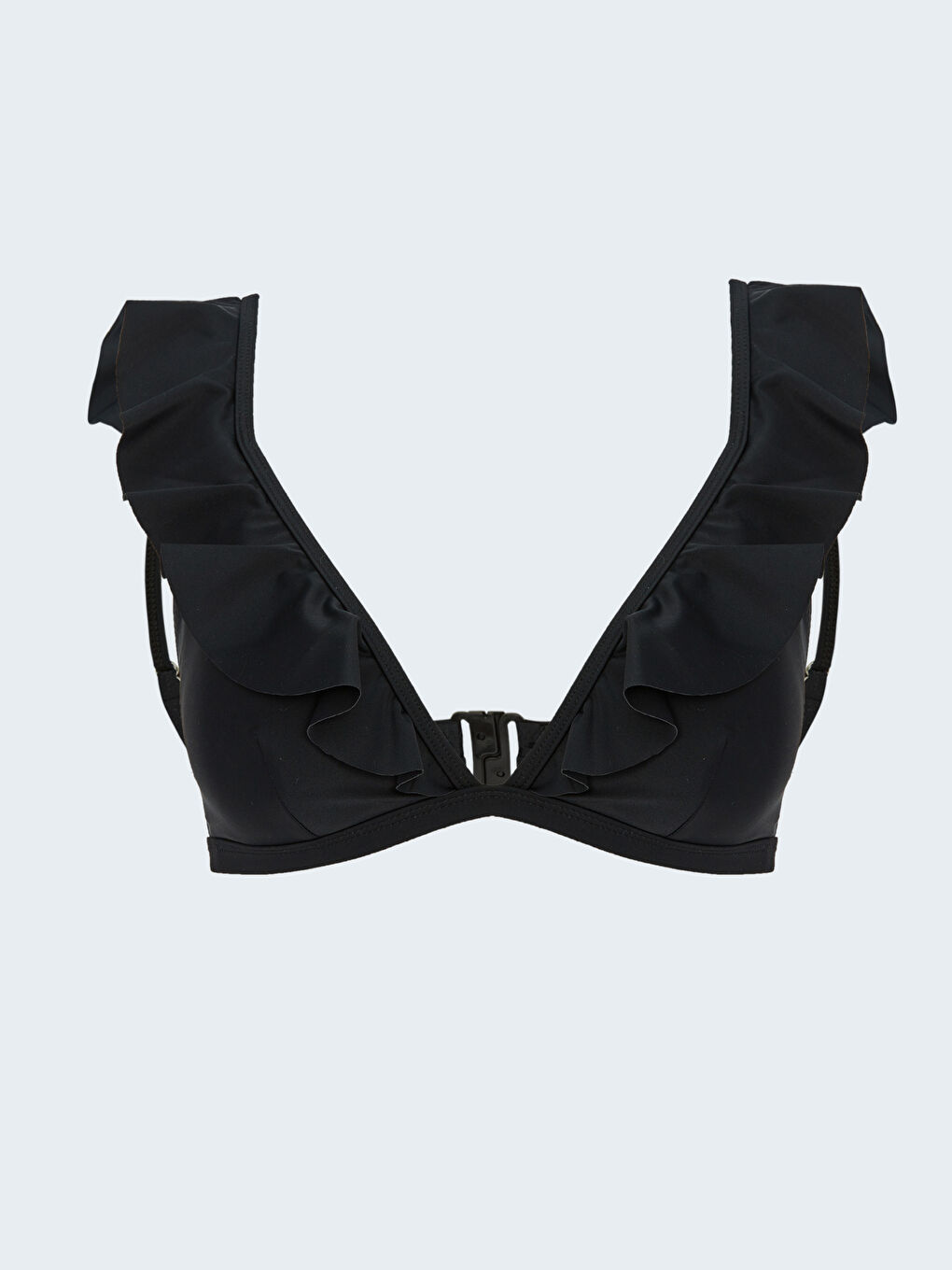 Women S Ruffle Detail Plain Bikini Top S Z Cvl S Z Cvl