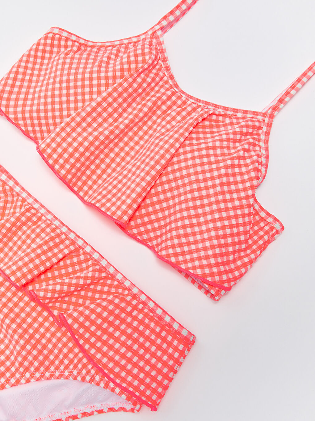 Pembe Esnek Kuma Tan Bask L K Z Ocuk Bikini S Z Lt Lcw