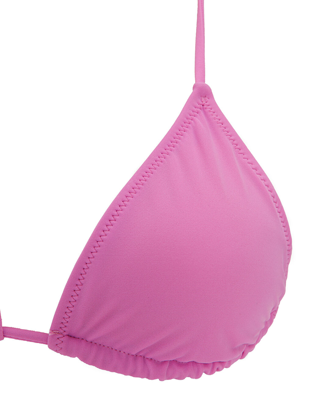 PEMBE Kadın Boyundan Bağlama Detaylı Düz Bikini Üst S AB Z SAP LCW