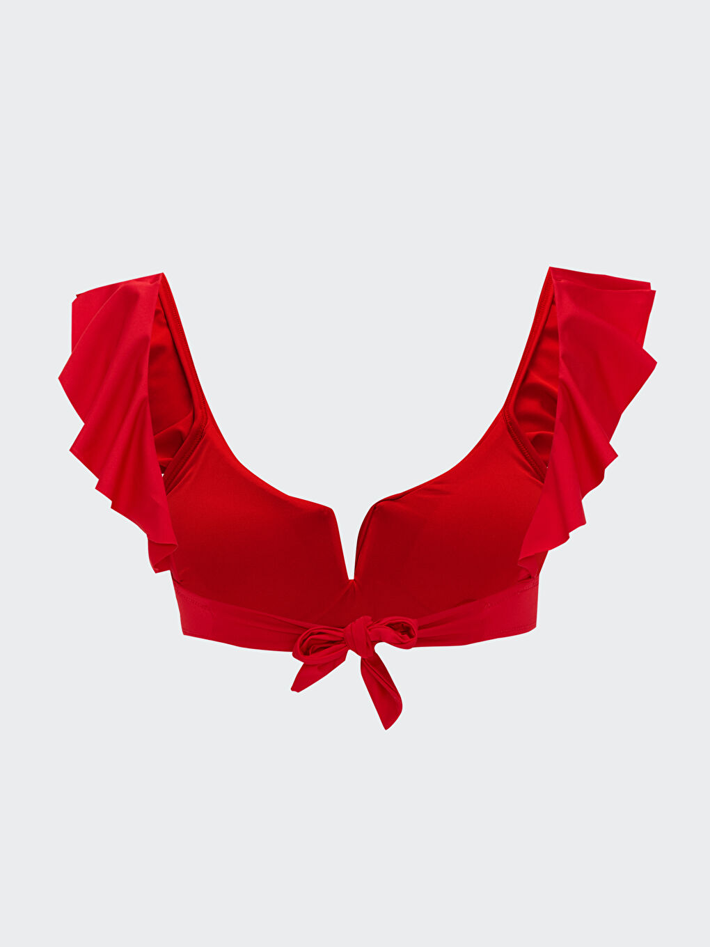 KIRMIZI Kadın Fırfır Detaylı Bikini Üst S FI Z ST LCW