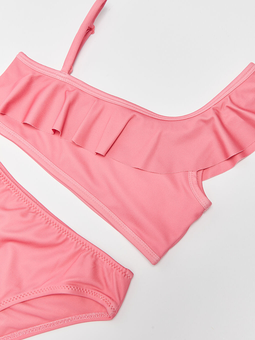 Pembe F Rf R Detayl K Z Ocuk Bikini S G Z Cvh Lcw