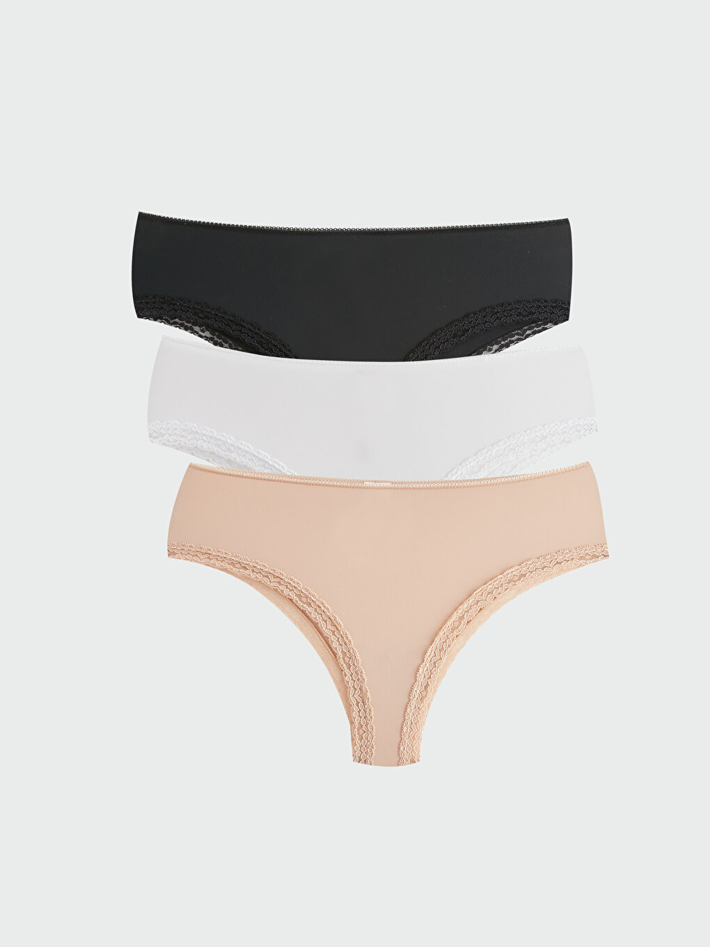 Lace Detailed Bikini Panties Pack W Z D P W Z D P Lc