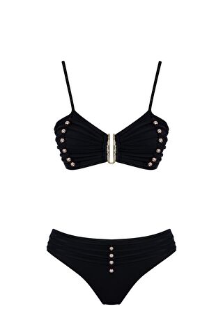 SİYAH Boncuklu Straplez Bikini Takım S000155406 19351 LCW