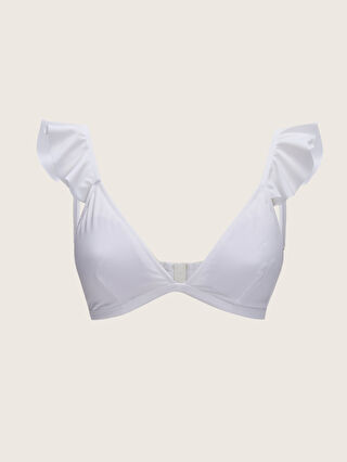 Women S Ruffle Detail Plain Bikini Top S Z Ffb S Z Ffb