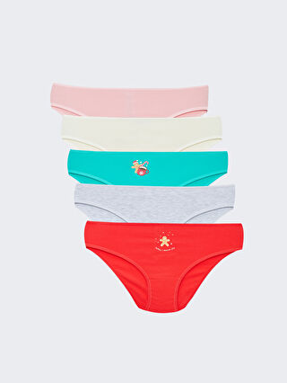 Printed Bikini Briefs 5 Pack W2CM29Z8 GRQ W2CM29Z8 GRQ LC Waikiki