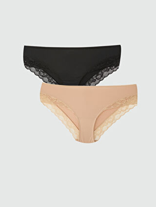 Lace Detailed Bikini Panties Pack S Z D P S Z D P Lc