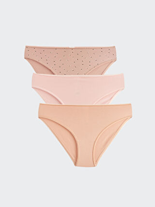 Patterned Bikini Briefs Pack W Im Z Lt W Im Z Lt Lc Waikiki