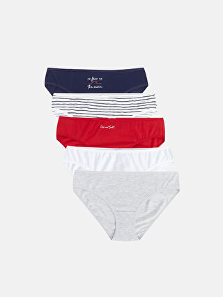 Patterned Bikini Panties 5 Pack S44179Z8 HRR S44179Z8 HRR LC Waikiki