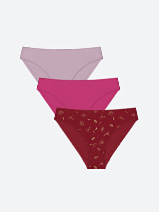 Patterned Bikini Briefs Pack S Ml Z Ltq S Ml Z Ltq Lc Waikiki