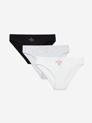 Printed Bikini Briefs Pack W Z Cvl W Z Cvl Lc Waikiki