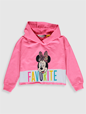Pembe Kız Çocuk Minnie Mouse Sweatshirt-6