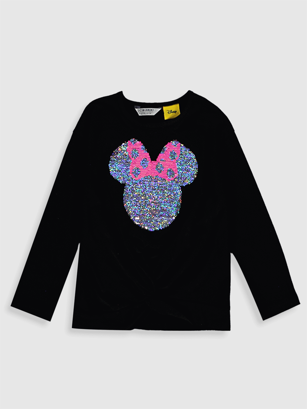 Хлопковая футболка с принтом Минни Маус для девочек