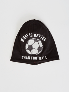 Boy Double Sided Sequined Cotton Jersey Beanie-2
