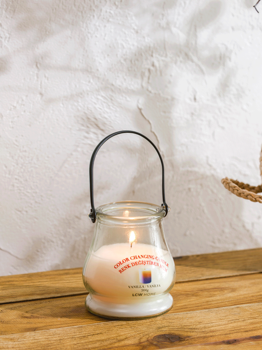 LCW HOME Renk Değiştiren Vanilya Kokulu Bardak Mum - W5FN47Z8-M0T