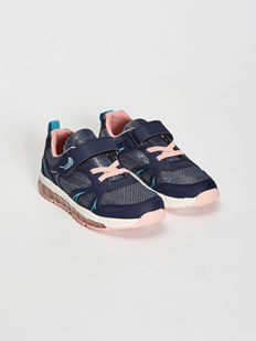 Lacivert Kız Çocuk Işıklı Spor Ayakkabı-3