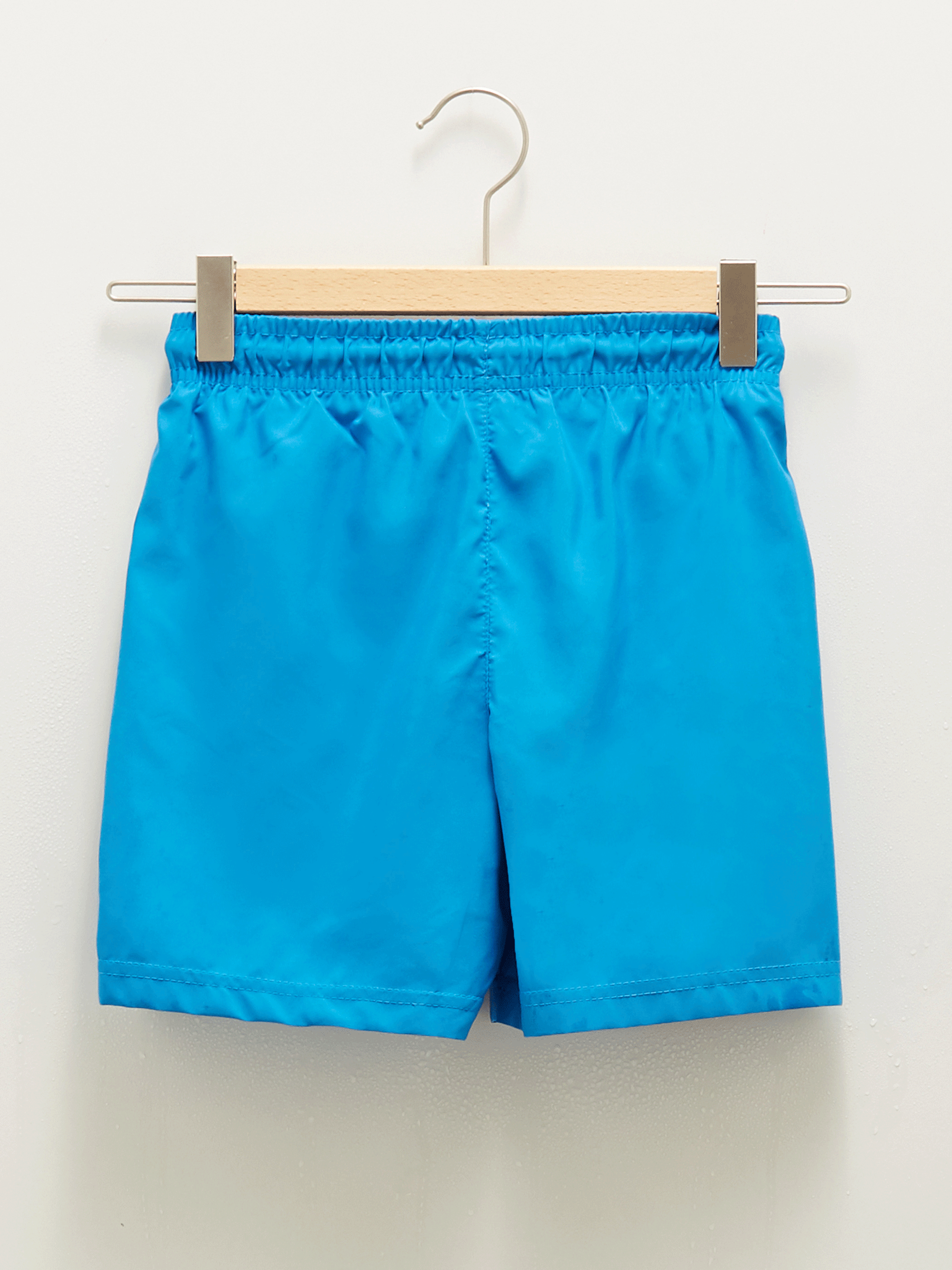 Boy's Sea Shorts with Elastic Waist Showing Water Pattern-4
