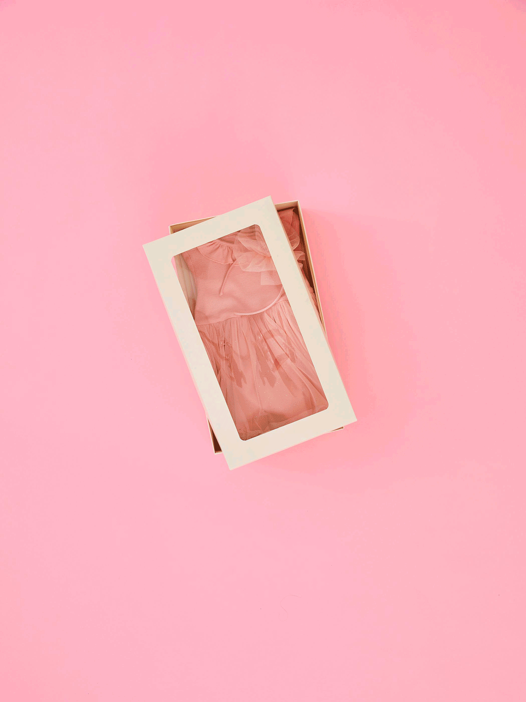 Mercan Bisiklet Yaka Uzun Kollu Kız Bebek Kutulu Elbise Külotlu Çorap ve Taç 3'lü Takım