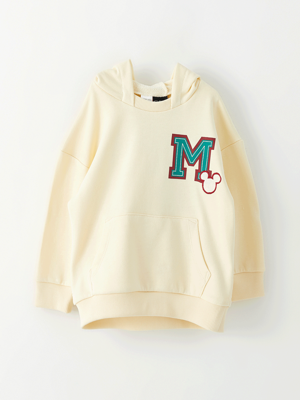 Sweat-shirt À Capuche Mickey Mouse Bébé Garçon Manches Longues avec Détail Brodé-2