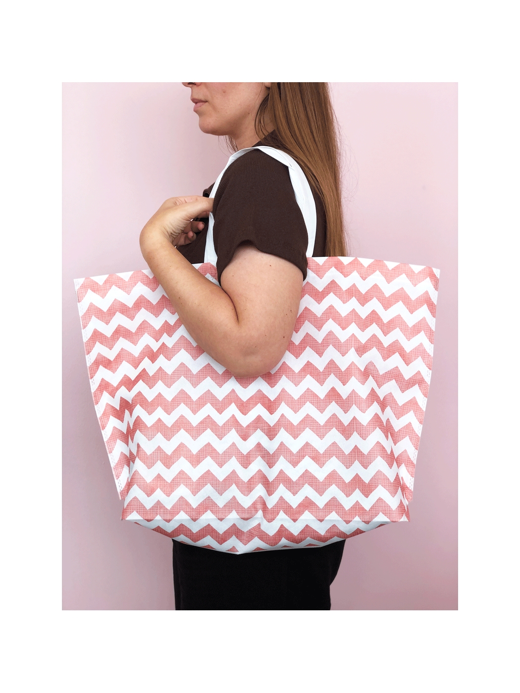 Karışık Baskılı Kadın Plaj Çantası