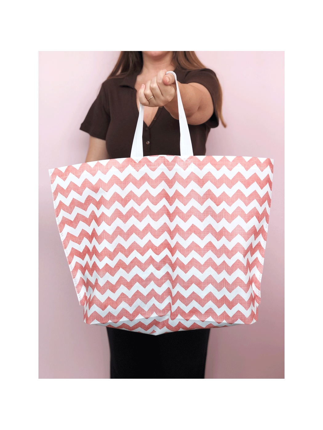 Karışık Baskılı Kadın Plaj Çantası-1