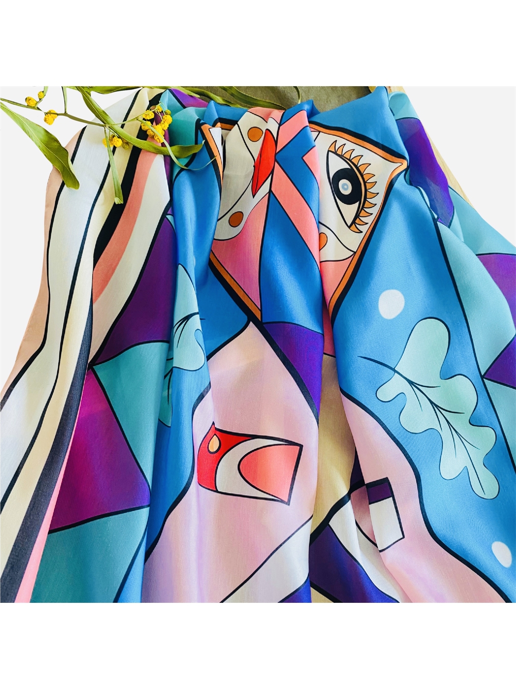 Karışık Desenli Kadın Pareo-4