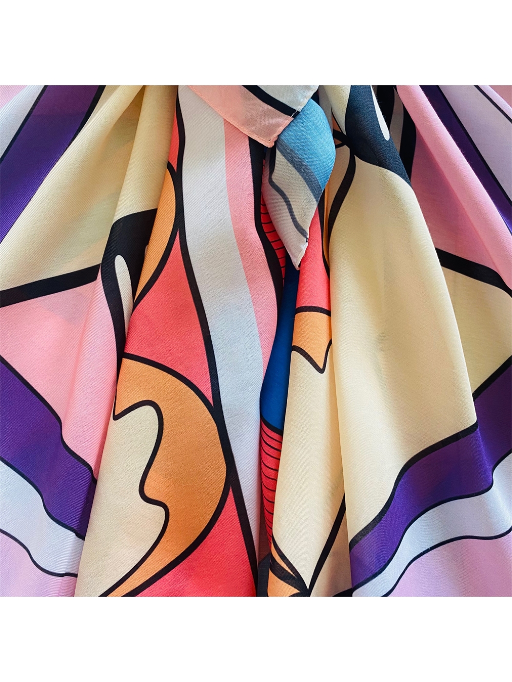 Karışık Desenli Kadın Pareo-5