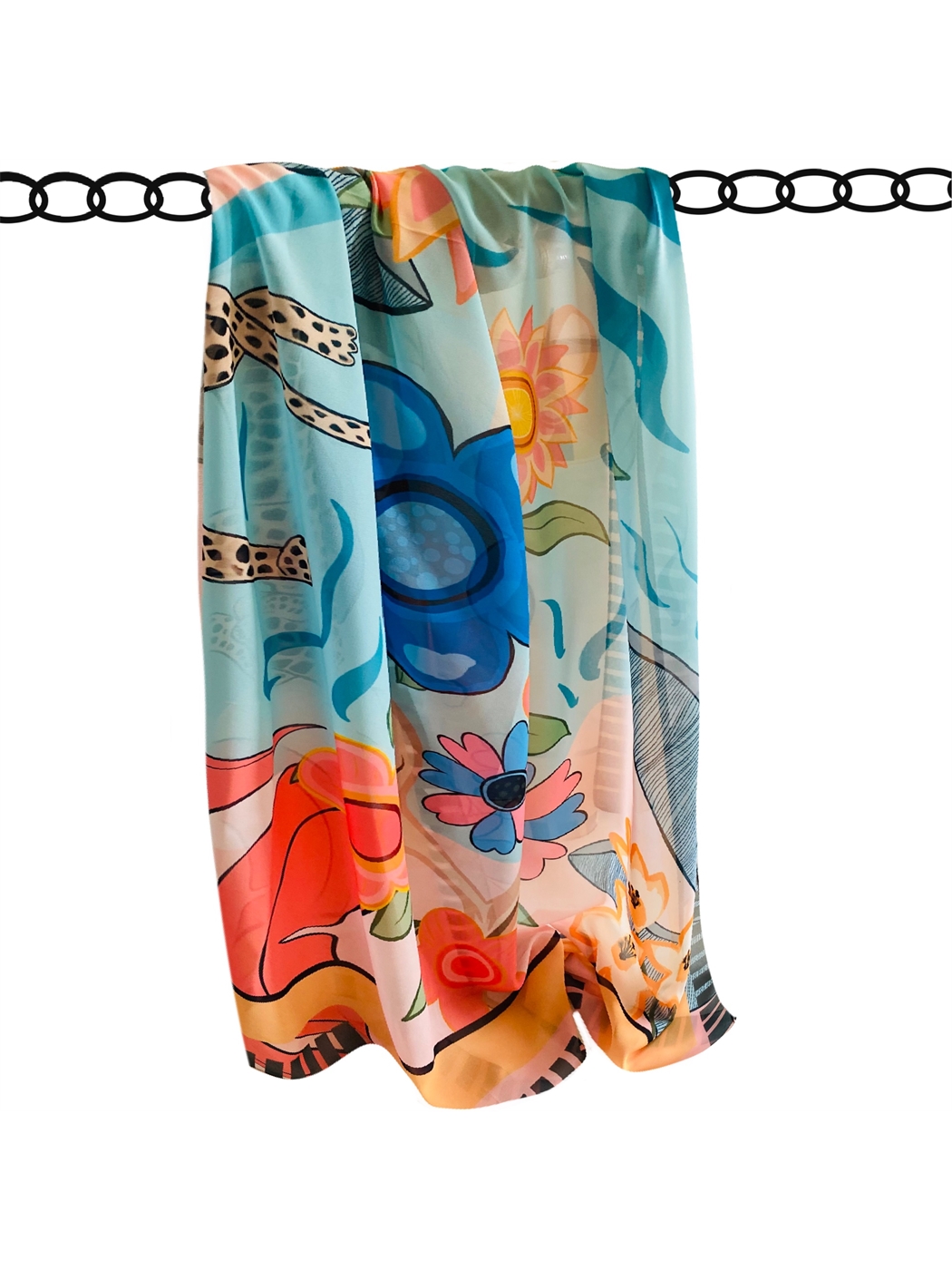 Karışık Desenli Kadın Pareo-3