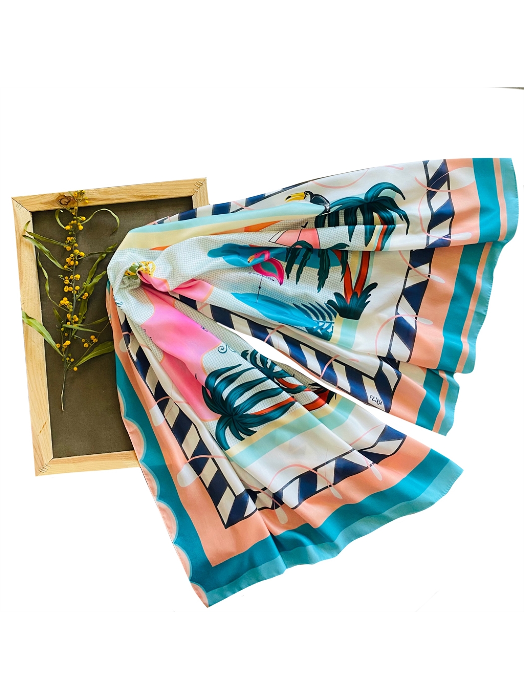 Karışık Desenli Kadın Pareo-1