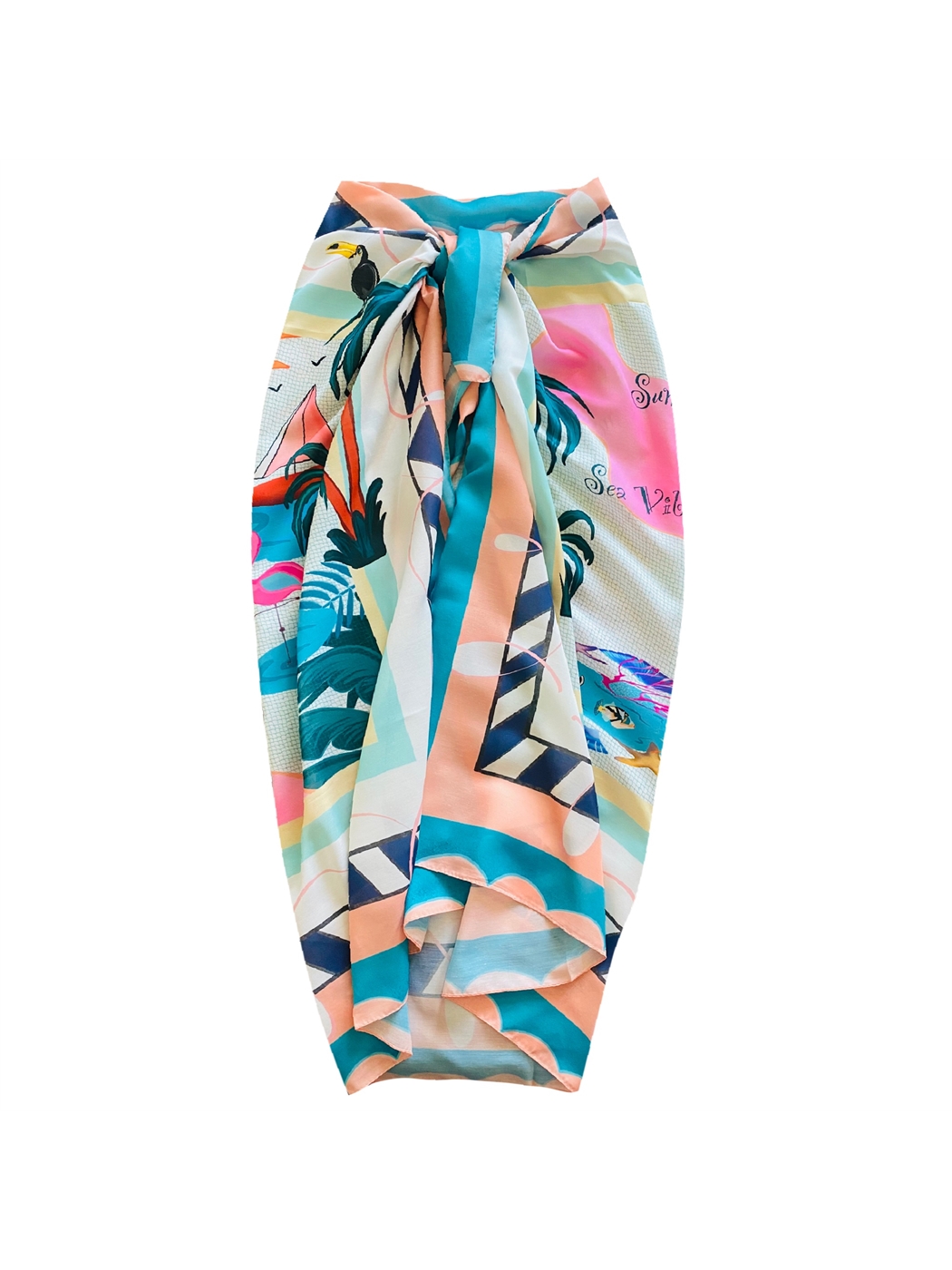 Karışık Desenli Kadın Pareo-2