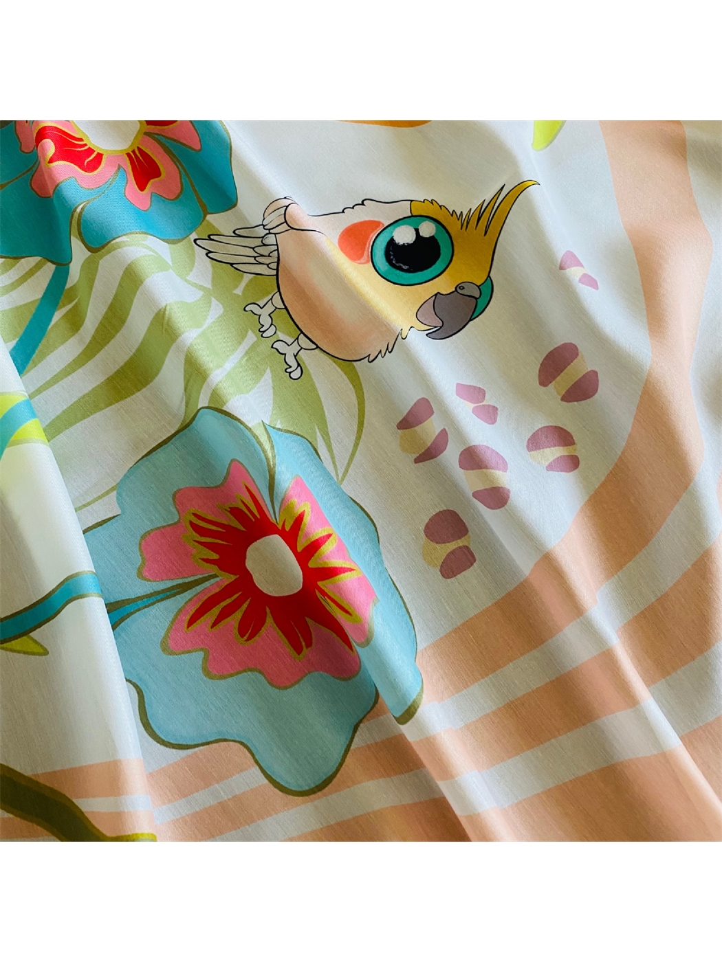 Karışık Desenli Kadın Pareo-4