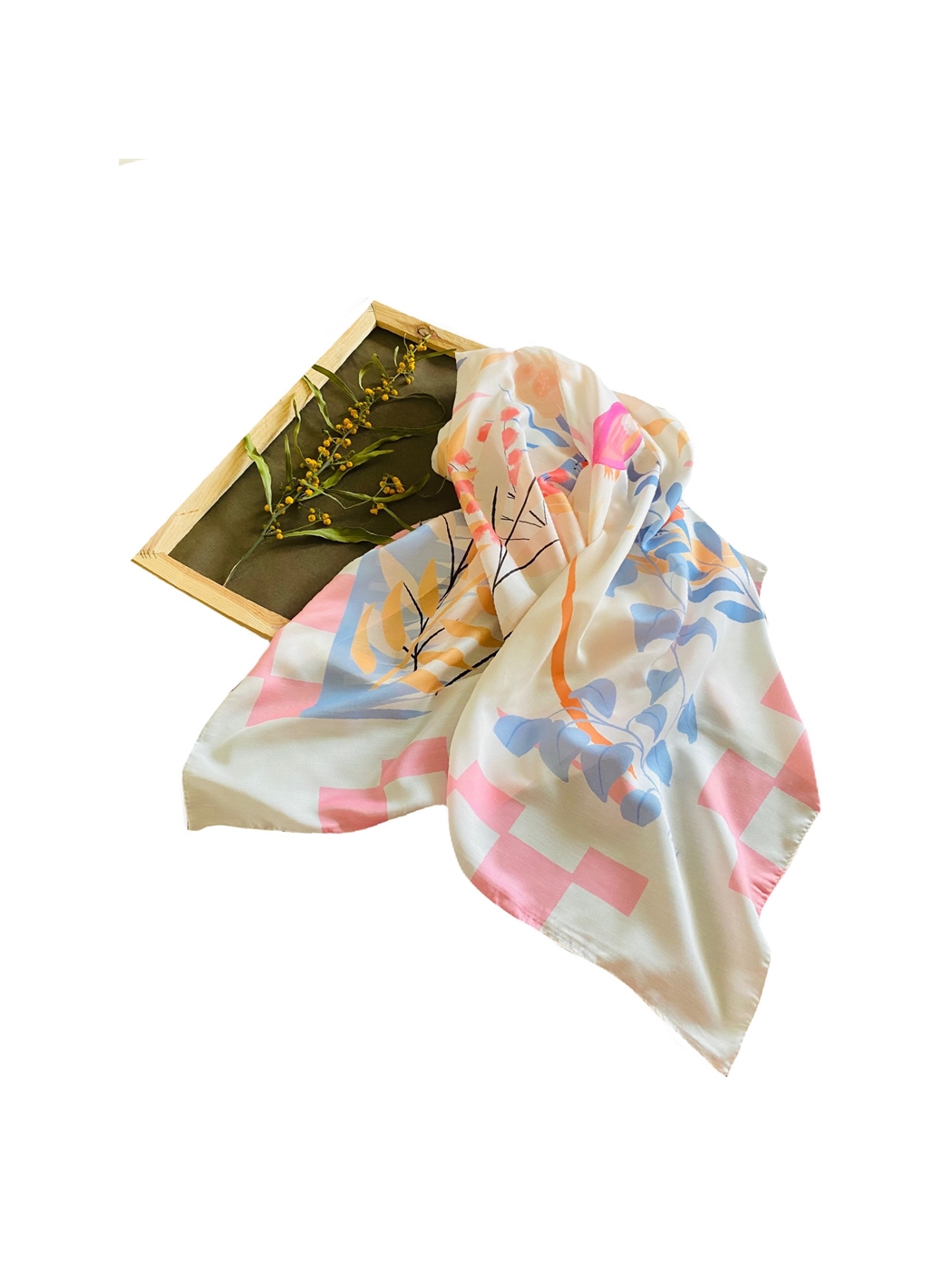 Karışık Desenli Kadın Pareo-4