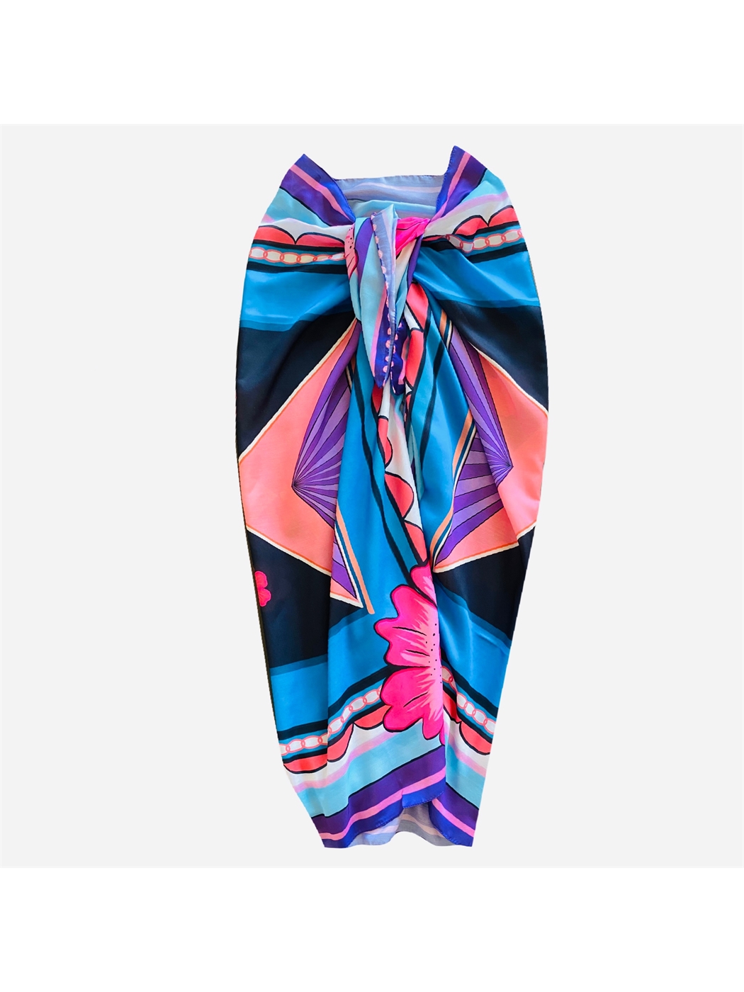 Karışık Desenli Kadın Pareo-1