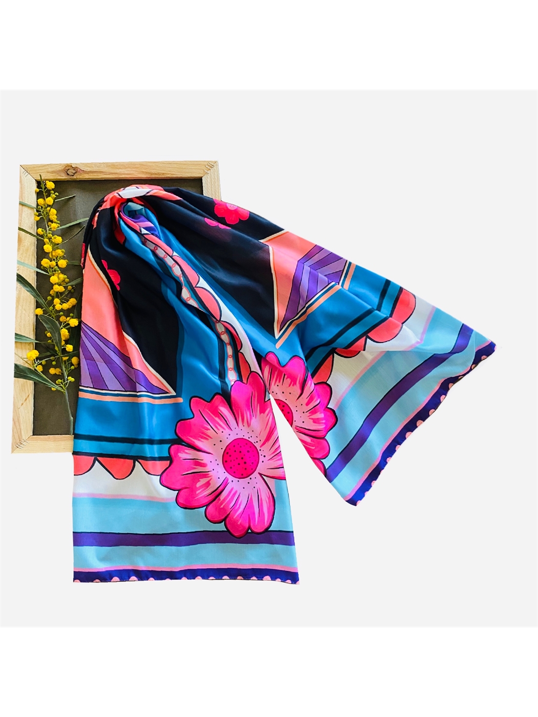 Karışık Desenli Kadın Pareo-3