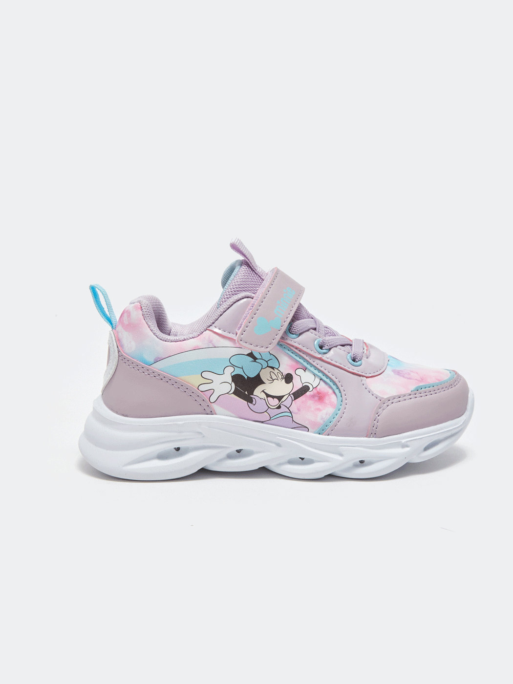 Minnie Mouse Printed Light-Up Sole Girls' Sneakers