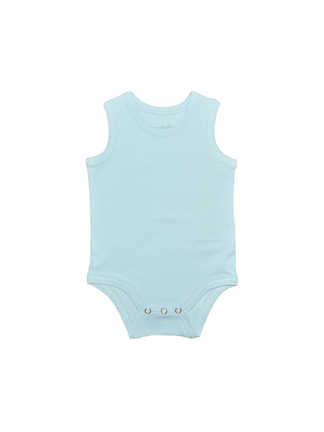 Mavi Bisiklet Yaka Erkek Bebek Çıtçıtlı Bodysuit