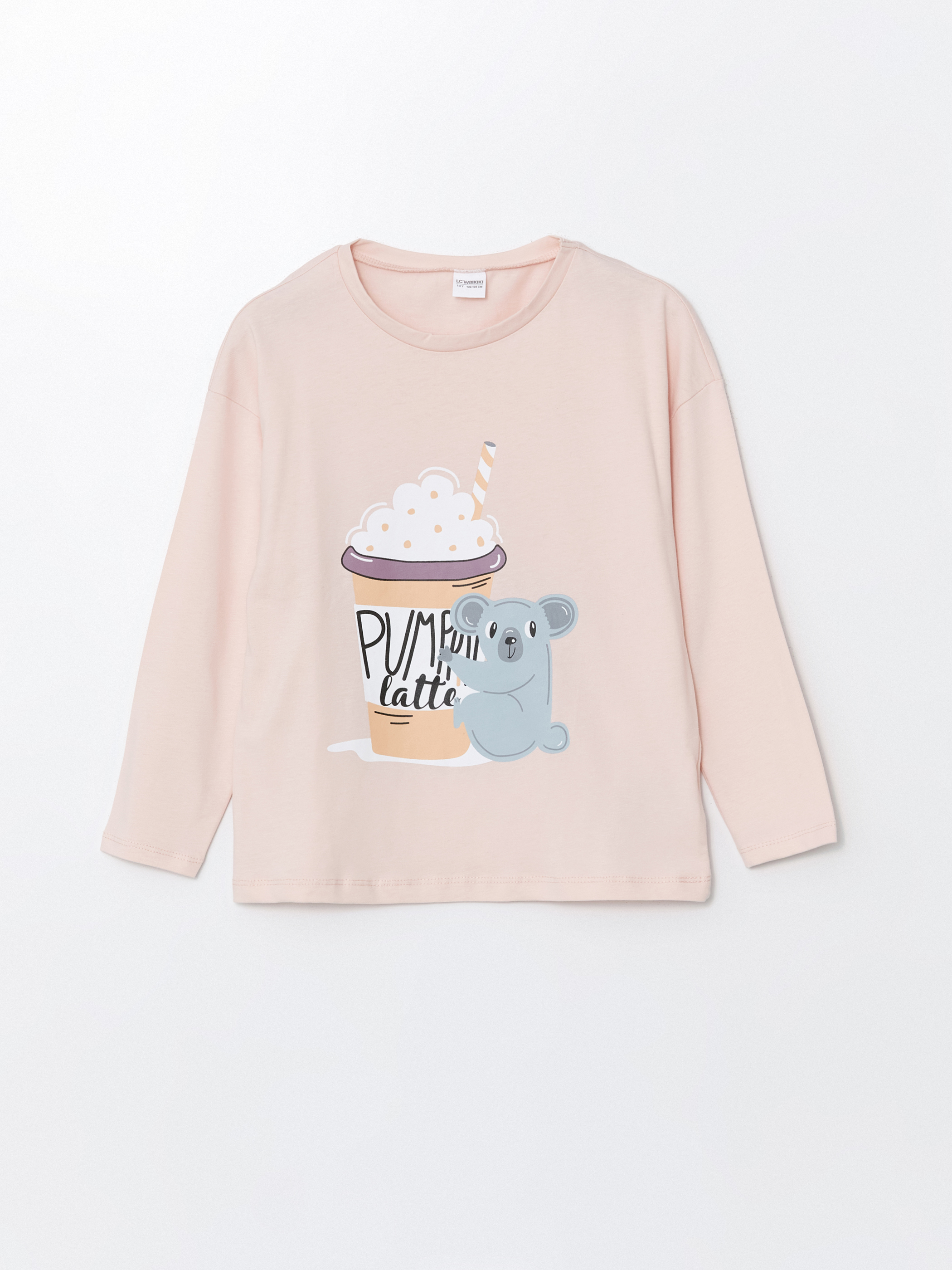LCW Kids Baskılı Kız Çocuk Pijama Üst