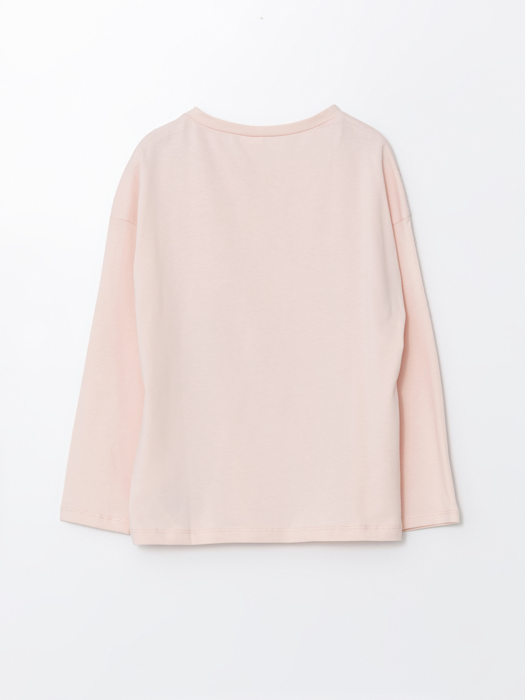 Lila Baskılı Kız Çocuk Pijama Üst-1