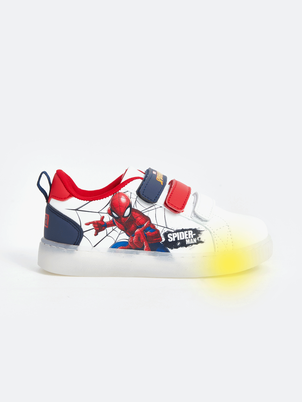 Spiderman Printed Light-Up Sole Boys' Sneakers