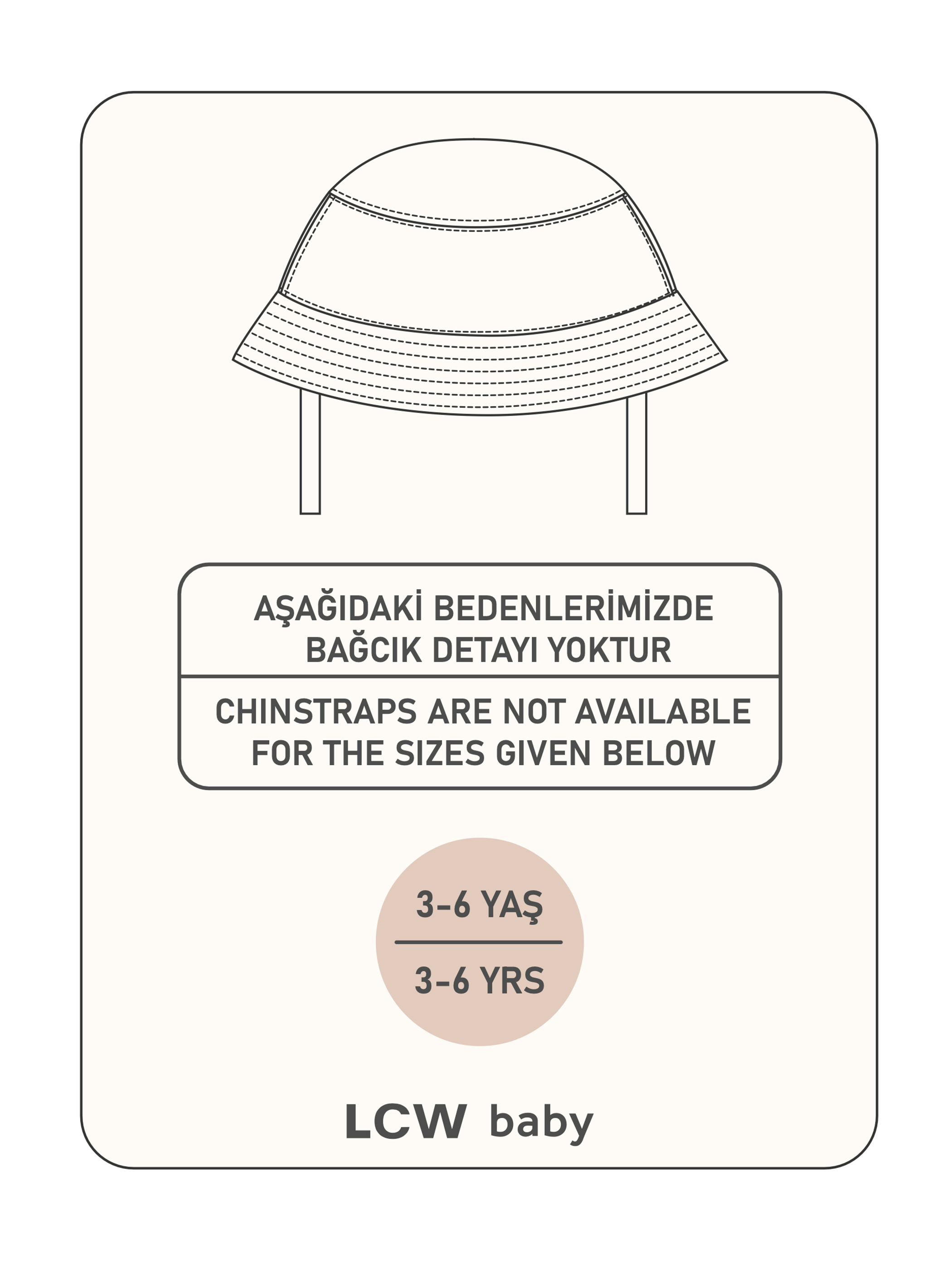 LCW ACCESSORIES Bej Hasır Kız Bebek Şapka - 1