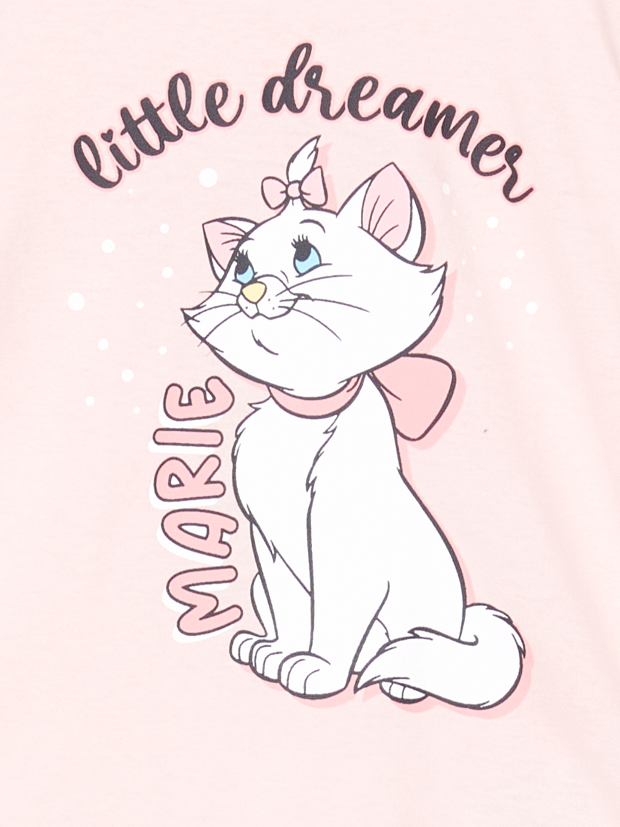 Pembe Marie Baskılı Kız Çocuk Pijama Üstü-2