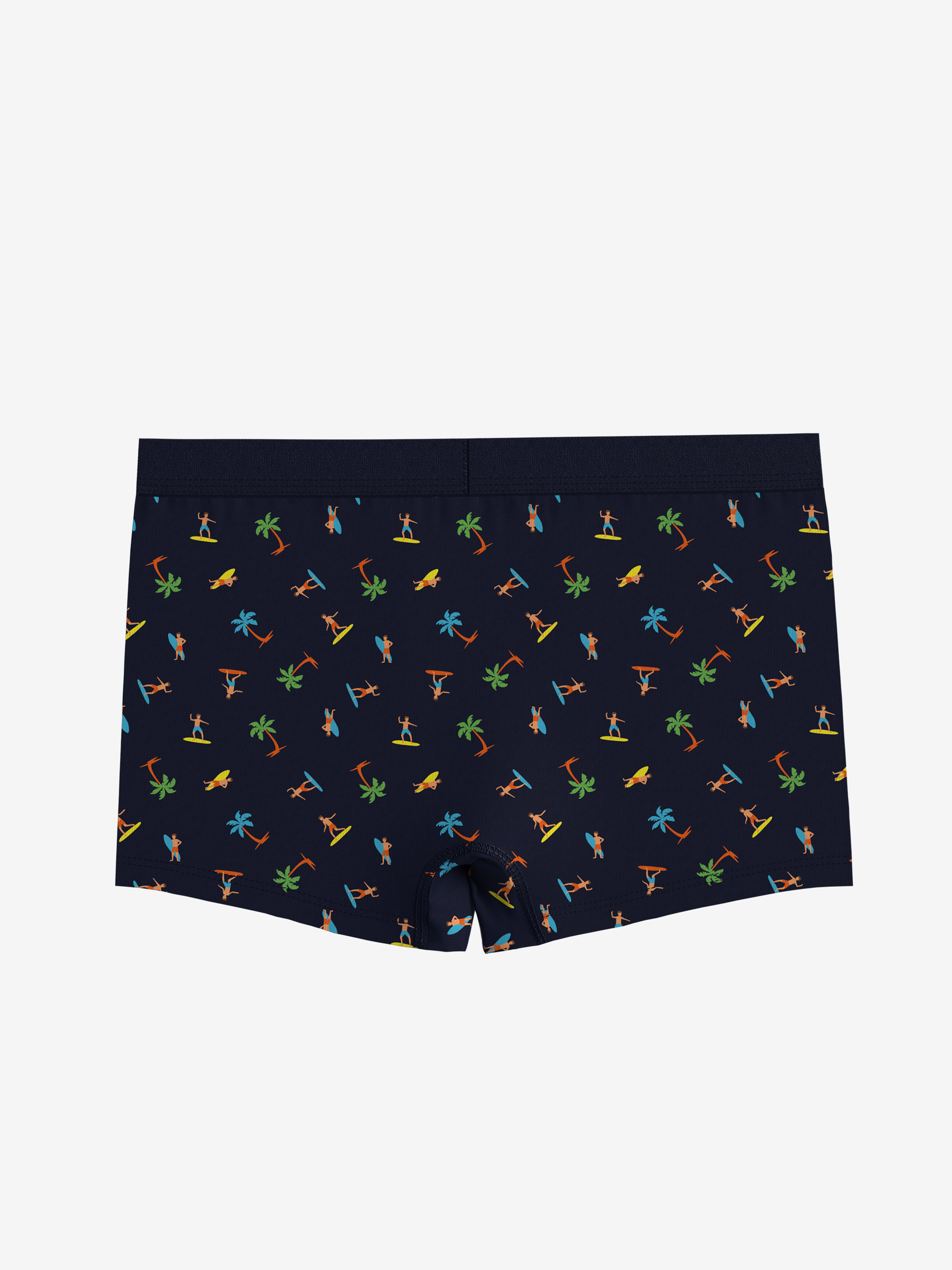 Lacivert Baskılı Erkek Çocuk Boxer-1