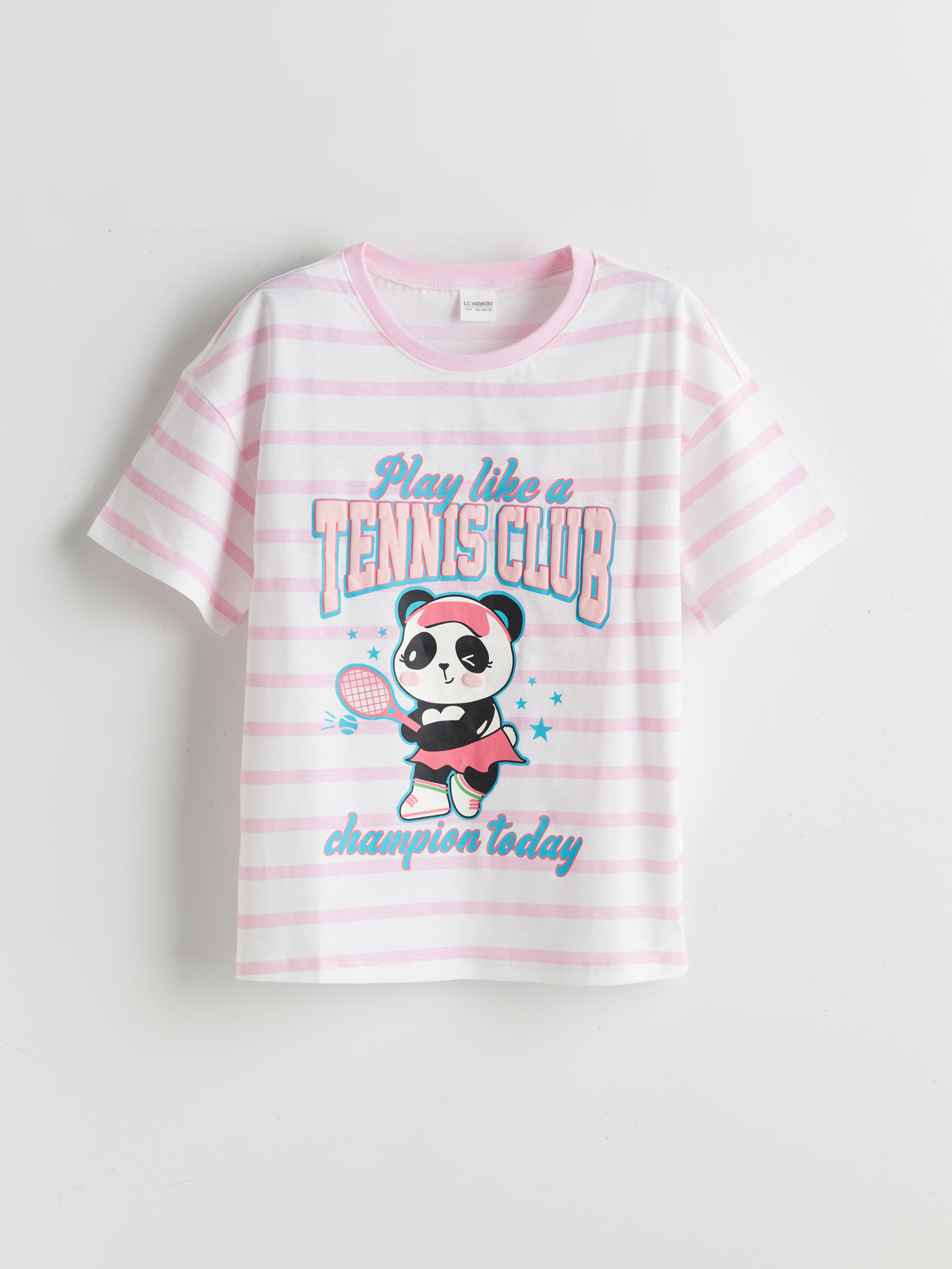 Pembe Baskılı Kız Çocuk Pijama Üst