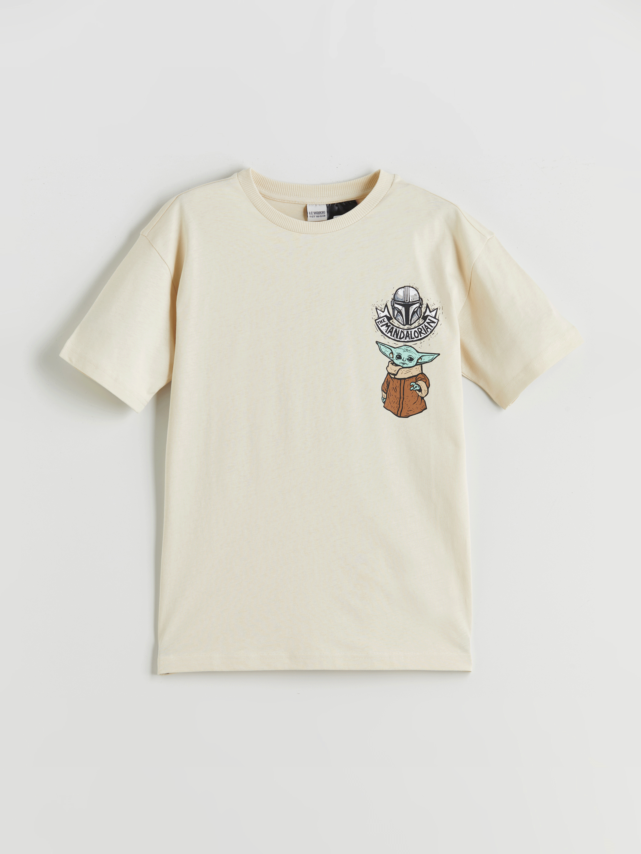 Crew Neck Mandalorian Printed Boys' T-Shirt -S5IP19Z4-FUP