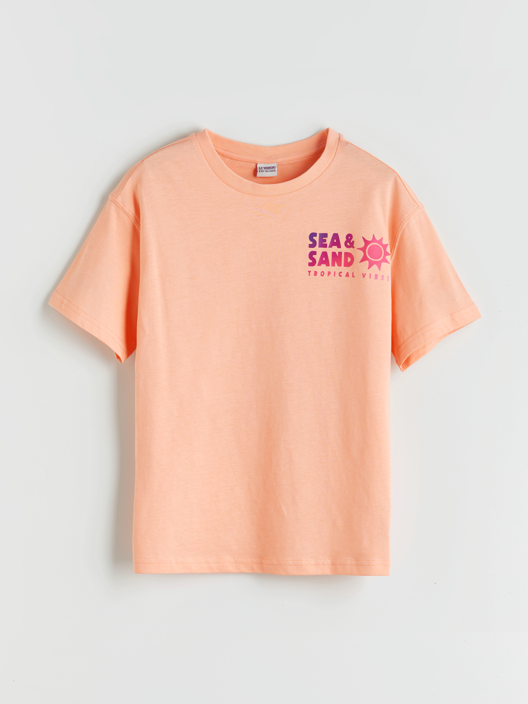 LC Waikiki Crew Neck Printed Girls' T-Shirt -S5IP69Z4-FNG