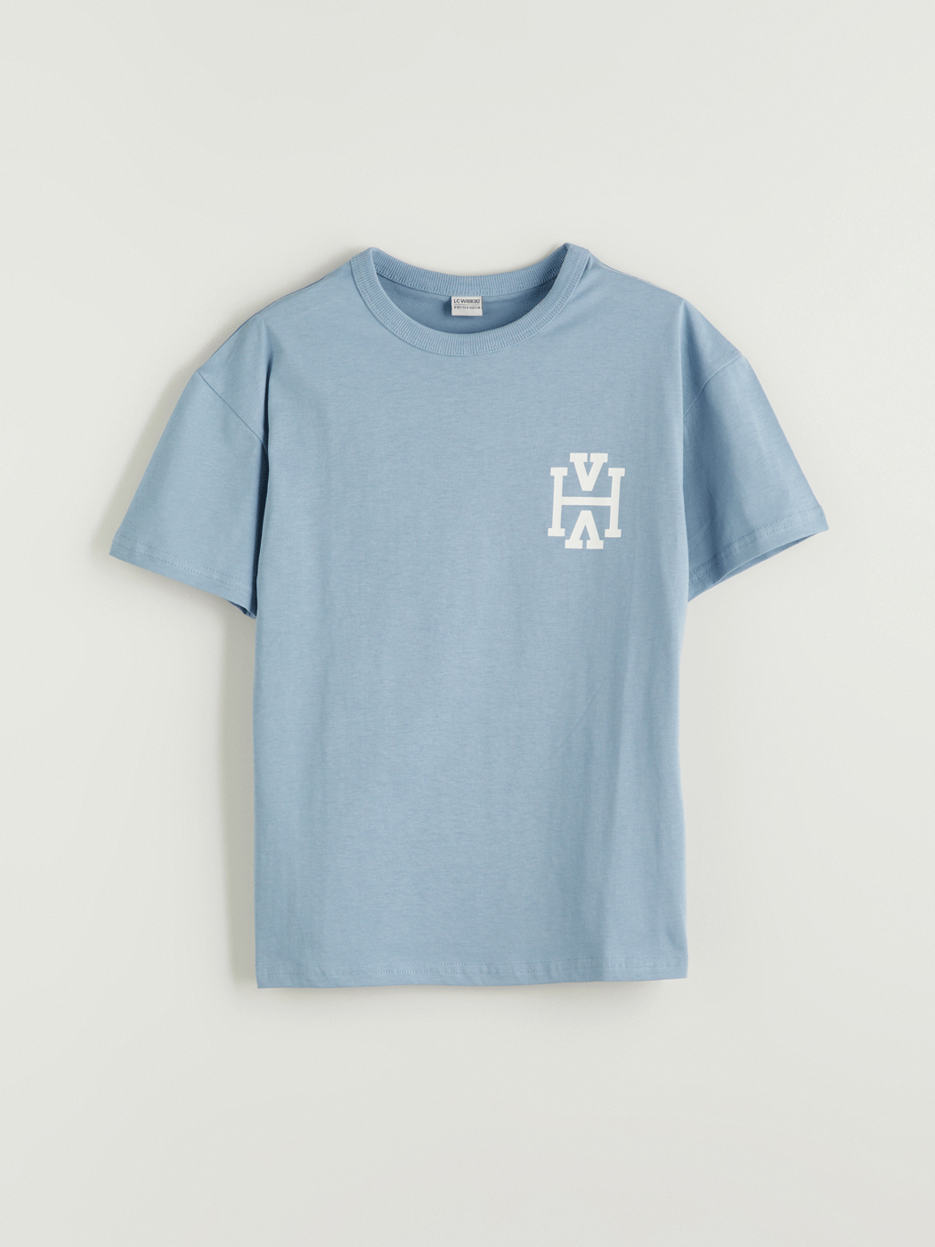 Mavi Bisiklet Yaka Erkek Çocuk Tişört-2