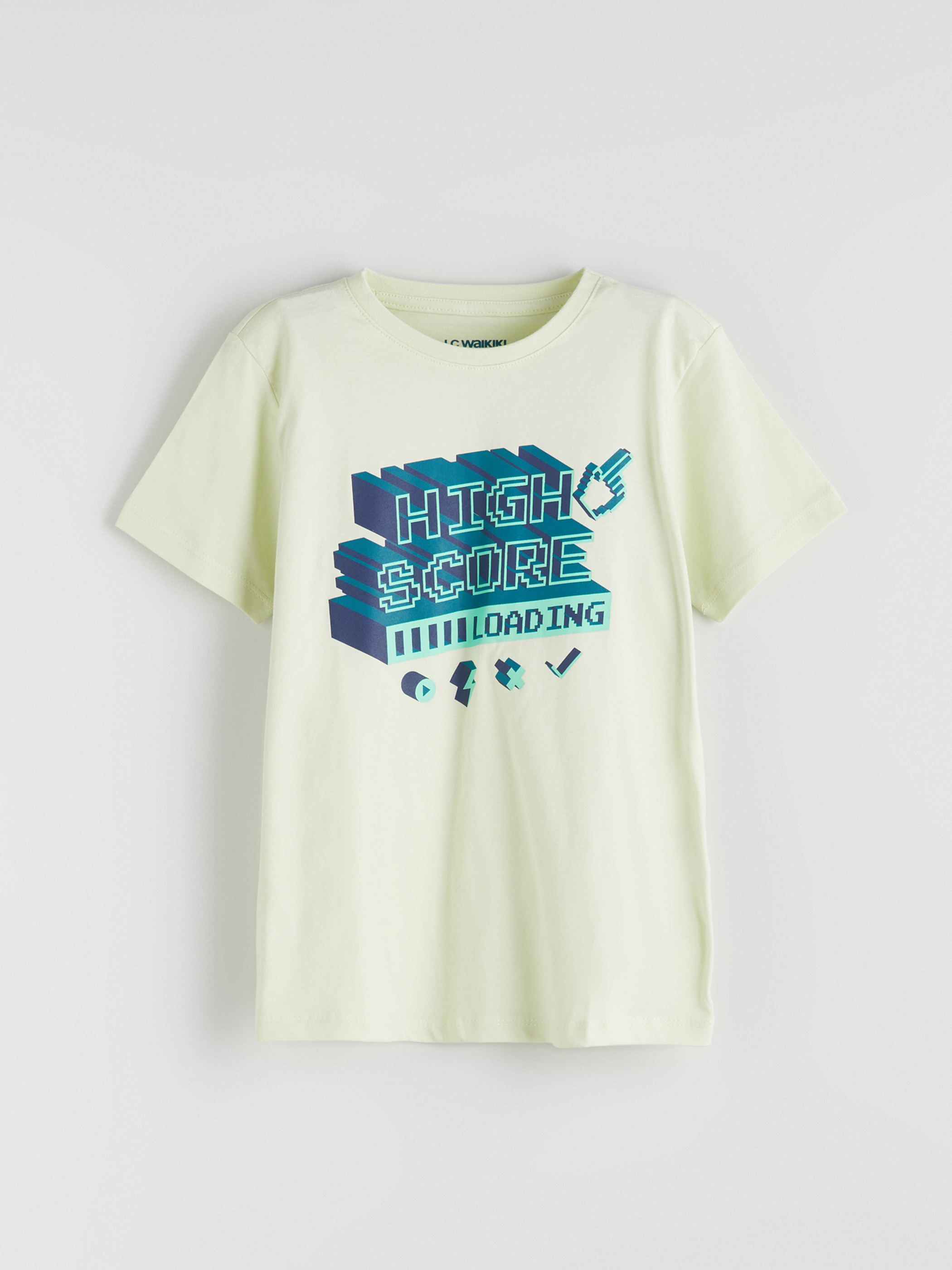 Yeşil Baskılı Erkek Çocuk Pijama Üst