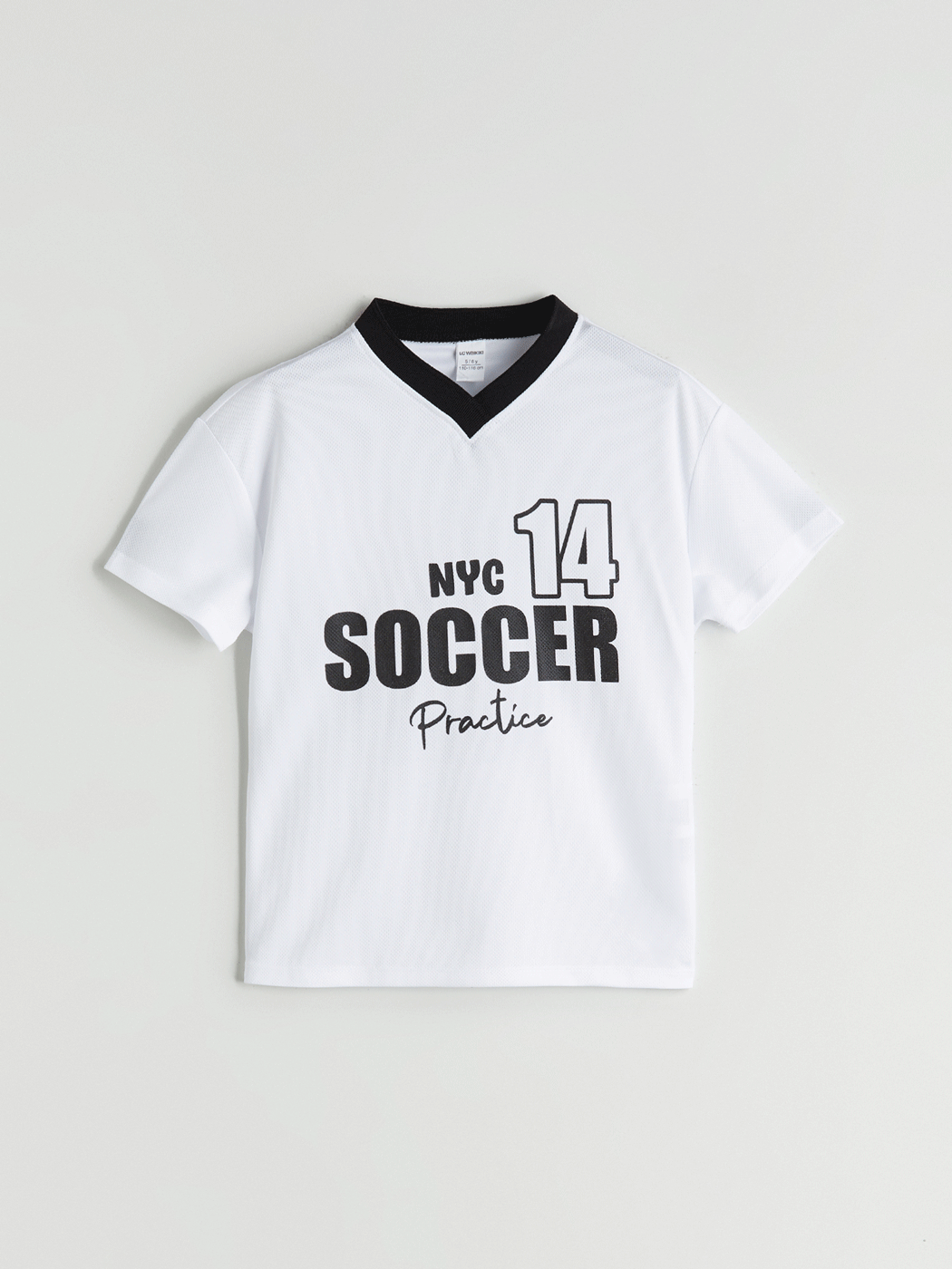 LCW Kids V Yaka Baskılı Erkek Çocuk Tişört - S5QP81Z1-Q6K